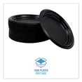 thumbnail image 5 of Boardwalk BWKPLTHIPS6BL 6 in. Diameter Hi-Impact Plastic Dinnerware Plate - Black (1000/Carton), 5 of 9