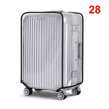 20''22''24''26''28''30'' PVC Transparent Waterproof Travel Luggage Cover Suitcase