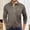Green, variant on Adult Men's Polo Shirt Long Sleeve Button Tees Shirts Basic Black Men T Shirts
