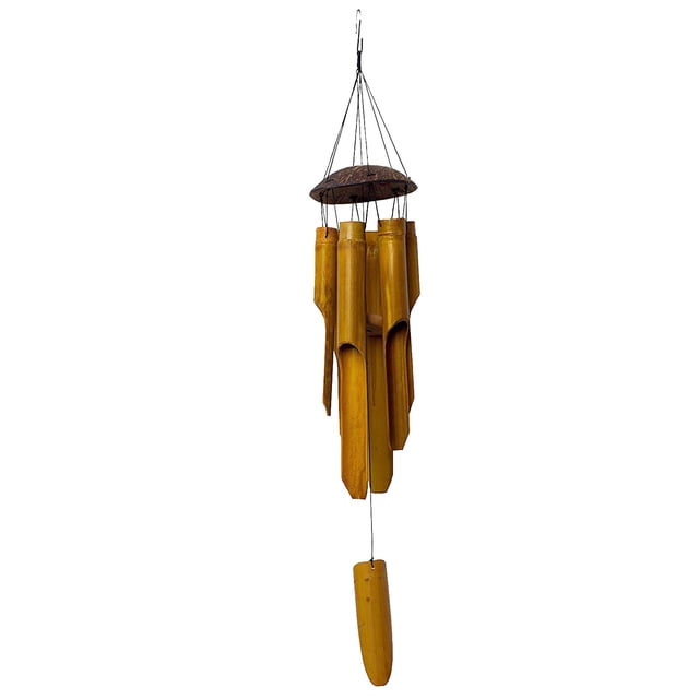 SIfdSeng Get it Fast Handmade Natural Coconut Wind Chimes Outdoor Garden Wind for Patio Porch Home