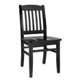 thumbnail image 1 of Chaise d'Appoint Bibliothèque en Noir (Lot de 2), 1 of 2