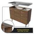 thumbnail image 5 of Cocina Integral Completa Modular Madesa Emilly 165cm Con Tarja Color Marrón 06, 5 of 5