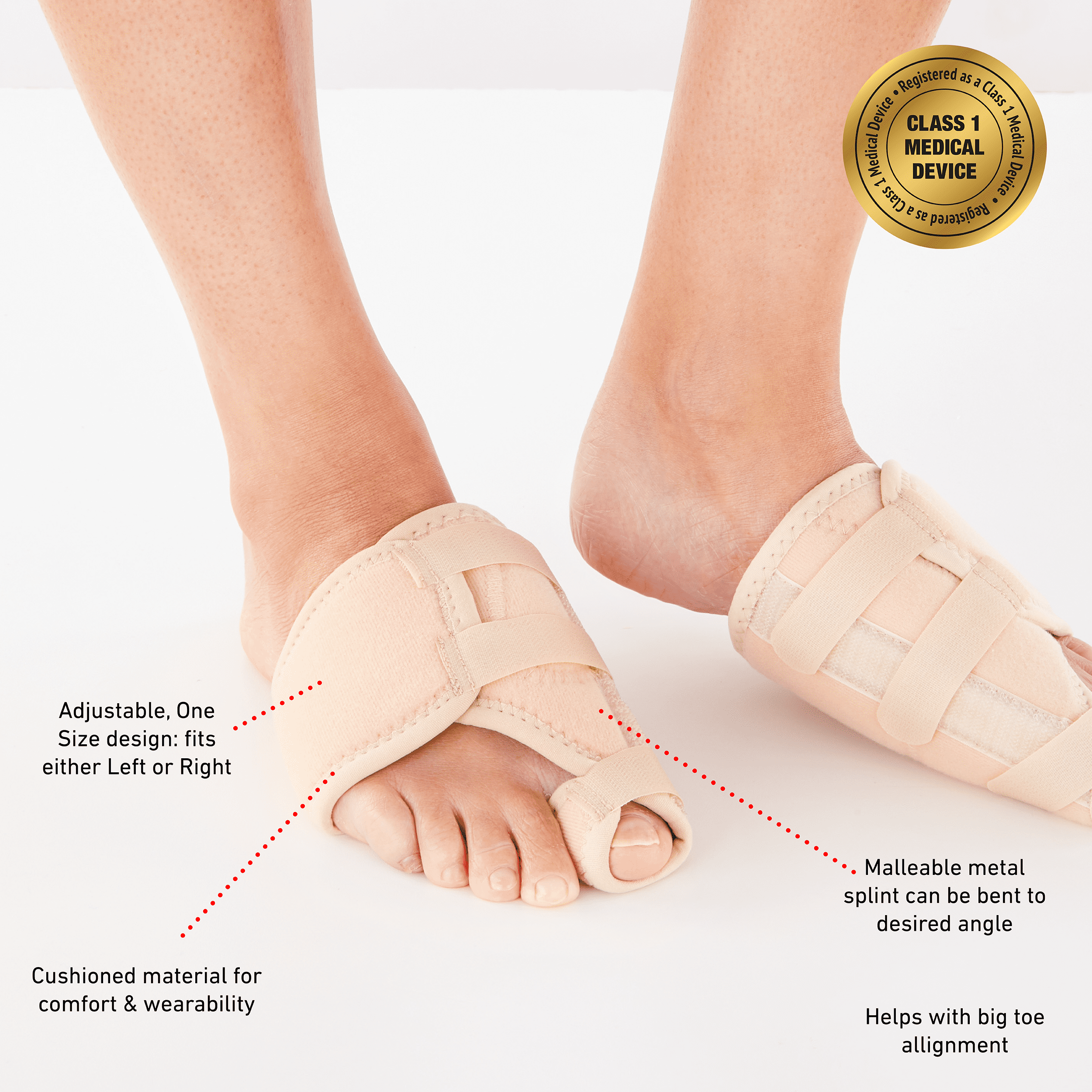 (2 pack) Neo G Bunion - Hallux Valgus Soft Support 2CT Left and Right FSA/HSA Eligible