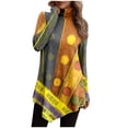 thumbnail image 2 of DPTALR T-shirt à Manches Longues Irrégulier pour Femmes, Couleur Unie, Col Rond, 2 of 5