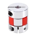 thumbnail image 1 of 6.35mm x 10mm Plum Shaft Flexible Coupling for CNC Stepper Motor, Encoder, 1 of 2