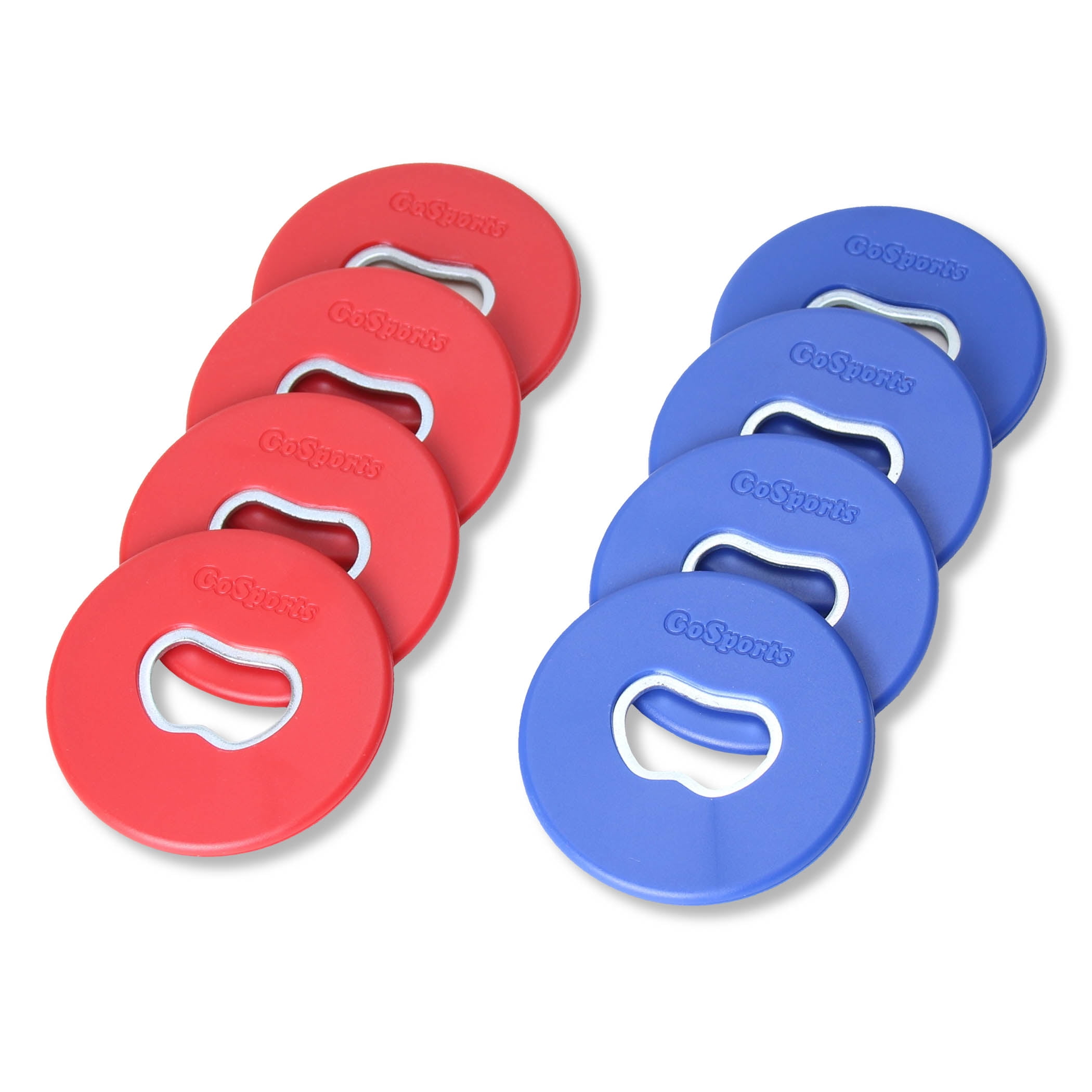 Photo 1 of GoSports Bottle Opener Replacement Washer Set - Plastic Coated Metal with Bottle Opener - Set of 8 Washers