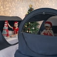 thumbnail image 5 of Alvantor Pop Up Bed Tent with LED String Light, Instant Privacy Canopy Full Charcoal, Polyester Fabric, 5 of 12