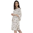 thumbnail image 2 of Moomaya Short Printed Kimono Kaftan For Women Turkish Kaftan Beachwear Bikini Cover Up, 2 of 7