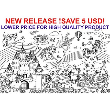 Alex Art Giant Coloring Poster Unicorn And Fairy Posters To Color Perfect For Kids Large Wall Pages - Giant Wall Posters To Color Alex Art Giant Coloring Poster Unicorn And Fairy Posters To Color Perfect For Kids Large Wall Pages - Giant Wall Posters To Color