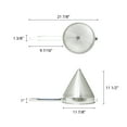 thumbnail image 2 of Excellante 12" stainless steel china cap, fine mesh skimmer, comes in each, 2 of 2