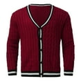 thumbnail image 1 of Men's Fashion Cardigan Sweater Stylish Comfortable Lightweight Knit Casual Button Up Soft Warm Versatile Layering, 1 of 8