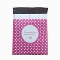 thumbnail image 2 of 100 #0 6x10 (Packed with Love from Us to You) Pink Dot Poly Bubble Shipping Mailers, 2 of 5