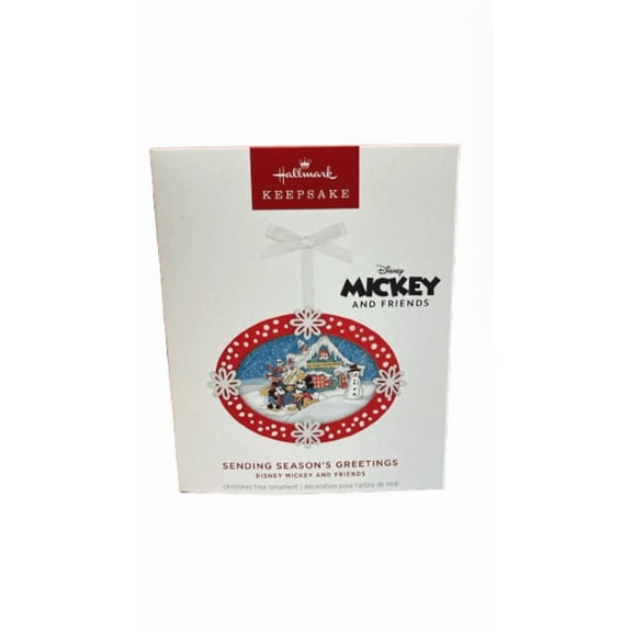 Hallmark 2025 Keepsake Mickey Friends Greetings Papercraft Christmas Ornament N