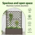 thumbnail image 3 of vidaXL Garden Raised Bed with Trellis, Self Watering with Water Level Indicator, Mocha, PP, 3 of 8