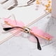 thumbnail image 4 of Gafas de sol para mujer, gafas sin montura de onda Retro para hombre, gafas sin montura de Metal dorado con forma de fuego Vintage (rosa) Sincero Electrónica, 4 of 6