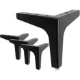 thumbnail image 1 of 6" / 15cm Metal Furniture Feet, La Vane 4 Pack Metal Diamond Triangle Table Legs, 1 of 5