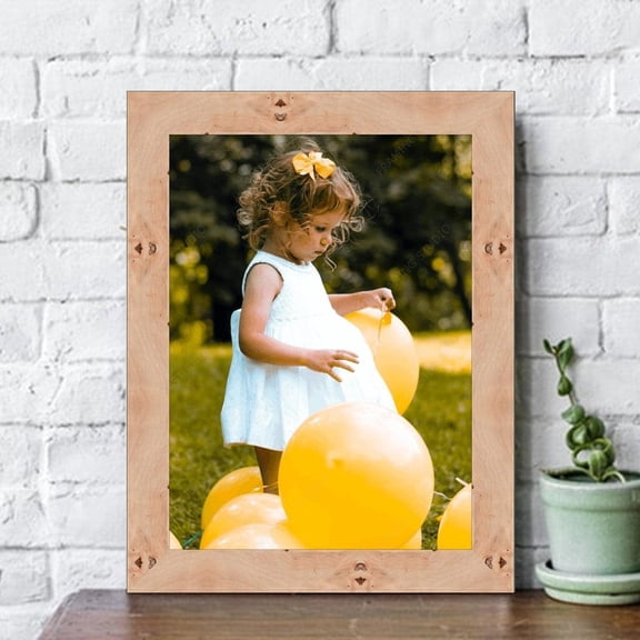 Natural Wood Burl Picture Frame Wall Hanging Custom Framing