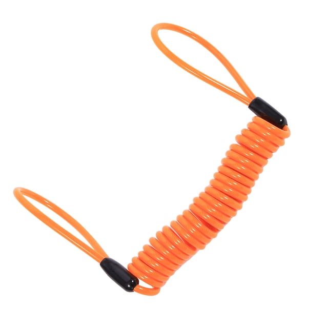 Motorcycle Bike Alarm Disc Lock Antitheft Security Reminder Coil Cable Lightweight Multi Functional Steel Plastic Spring Coil for Secure Motorbike Scooters