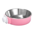 thumbnail image 3 of Crate Dog Bowl Colgando Alimentador De Agua Pet Feeding Bowl Para Conejo Hurón Cachorro Rosa Yinane Cuenco de alimentación colgante, 3 of 8