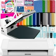 Silhouette White Cameo 4 w/ Swing Design 15" x 15" White Heat Press Bundle