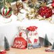 thumbnail image 4 of 2 bolsas grandes de Papá Noel con cordón para Navidad, de lino, de 50 x 30 cm., 4 of 5