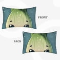 thumbnail image 2 of Uemuo Adorable Kawaii Fennel Character Print Throw Pillow Case – Cozy & Soft Cushion Cover, Hypoallergenic Pillow Case for Sleeping, Perfect for Women with Envelope Closure-14"x20", 2 of 6