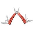 thumbnail image 1 of Alicates multiherramienta Mini portátil plegable para acampar al aire libre herramienta de mano cortadores de alambre alicates de corte con cuchillo, rojo, 1 of 5
