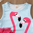 thumbnail image 3 of Kids Flamingo Baby Girl One Piece Bikini Swimwear Swimsuit Bathing Suit Infant Baby Swimsuit Beachwear, 3 of 8