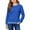 4Blue, variant on lnmuld Solid Color Cozy Girls Hooded Pullover Long Sleeve Top for Winter Warmth and Everyday Casual Wear with Comfortable Sleeves Size:4-5 Years