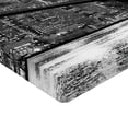 thumbnail image 2 of Ambesonne Urban Fitted Sheet, Brooklyn Bridge Sunset, Twin XL Size, Black and White, 2 of 3