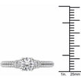 thumbnail image 4 of 1-1/2 Carat T.W. Diamond Three-Stone Engagement Ring in 14kt White Gold, 4 of 5