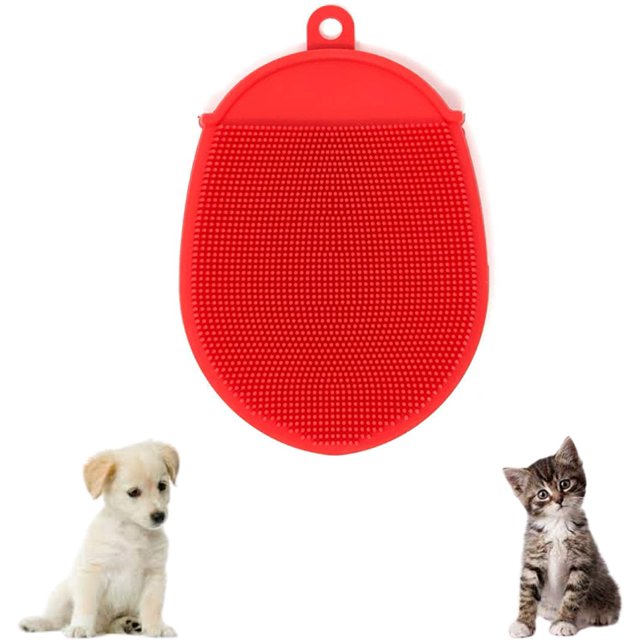 Pelo de perro, pelo de gato - Cepillo anti pelo corto de pelo largo, recoge el pelo, quita el pelo de la ropa, sofá, vehículo.Cepillo para animales.Juego de 1 guante rojo (1 guante)