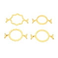 thumbnail image 2 of Wax Seal Molds, Gold Color Sturdy  Assorted Style 4 Pieces Sealing Wax Molds  for Wrapping, 2 of 7