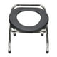 thumbnail image 2 of Silla De Baño Plegable, Silla De Inodoro Portátil De Acero Inoxidable Con Base De No Deslizamiento, Silla De Inodoro Multifuncional Para Adultos, Para Viajes, Acampar, 2 of 7