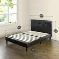 thumbnail image 4 of Zinus Kitch 44 inch Faux Leather Upholstered Platform Bed Frame, 4 of 8