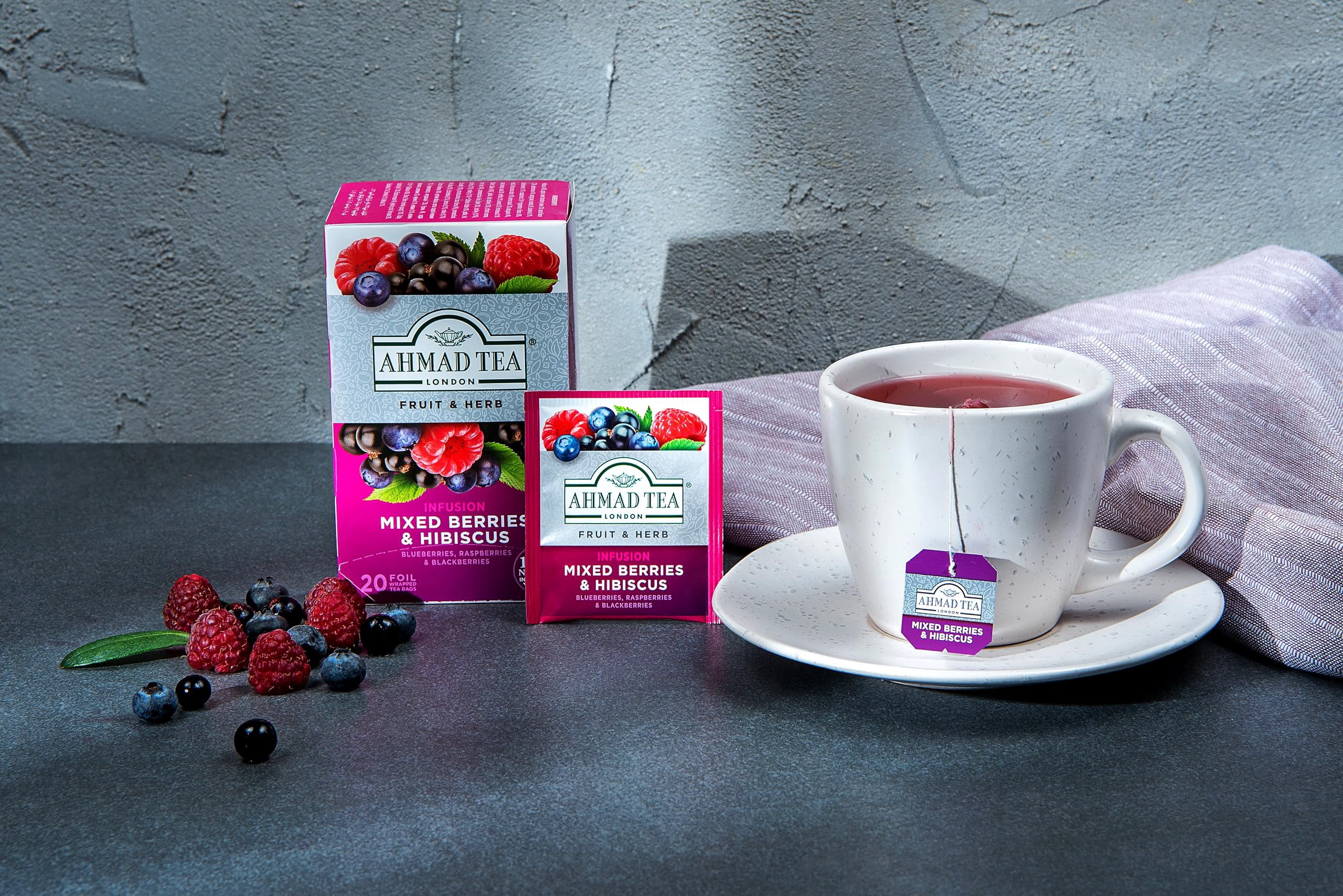 , Mixed Berries & Hibiscus, 20 Count (Pack Of 6)