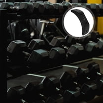 Worgeous  4 Pcs Rubber Dumbbell Bracket Dumbbells Fitness Equipment Black