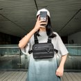 thumbnail image 3 of Moda Unisex ropa de calle chaleco bolsa de pecho Casual tela Oxford Hip Hop bolsa de hombro ocio viaje de calle, 3 of 5