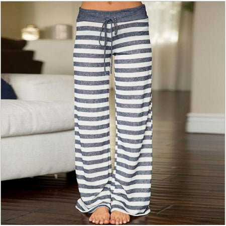 

Women s Pajama Pants Comfy Printed Wide Leg Lounge Pants Drawstring Elastic Waist Long Pj Bottoms