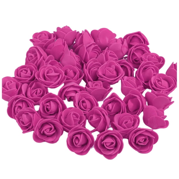 Cabezas de rosas Bearachild 500 unids/set Flores artificiales Rosa roja