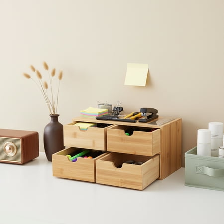 4-drawer Desk Organizer Desk Organizer Tabletop Storage Organizer