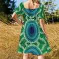 thumbnail image 3 of Ngulkurrnn (Rain drop on grass) Sleeveless Dress summer dress women 2024 Summer skirt dress women summer, 3 of 6