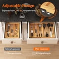 thumbnail image 3 of Organizador de cajones para utensilios Lifewit Expendable Bamboo, 4 compartimentos, 3 of 9