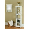 thumbnail image 3 of Teamson Home Neal Removable Wooden Medicine Cabinet with Mirrored Door, White, 3 of 10