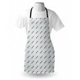 thumbnail image 3 of Geometric Apron Classic Monochrome Diagonal Lines with Abstract Motifs Ornamental Illustration, Unisex Kitchen Bib Apron with Adjustable Neck for Cooking Baking Gardening, Grey Beige, by Ambesonne, 3 of 3