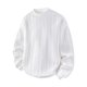 thumbnail image 4 of pstuiky camisas de manga larga para hombre, Sudadera con capucha y cuello redondo de manga larga de color liso para hombre camisetas de hombre l, 4 of 5