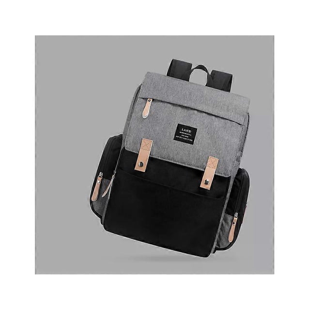 Multifunctional Baby Waterproof Mummy Diaper Bag Gray Baby Care Travel Bag