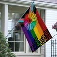 thumbnail image 4 of Progress Pride Rainbow Decorative House Flag, LGBTQ Gay Lesbian Transgender Bisexual Garden Yard Outside Pride Month Decorations, Sunflower Hate Has No Home Here Outdoor Large Home Decor 28x40, 4 of 6