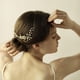 thumbnail image 4 of Mujeres de cabello accesorio nupcial Tiara BLESIY Novia de la boda peine del pelo, 4 of 8
