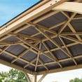 thumbnail image 4 of Yardistry 10 ft. × 12 ft. Meridian Cedar Gazebo with Aluminum Roof, 4 of 12